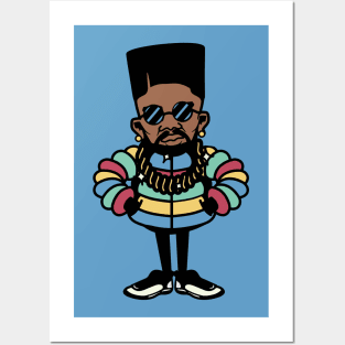 Retro Old School Hip Hop Cartoon Character Posters and Art